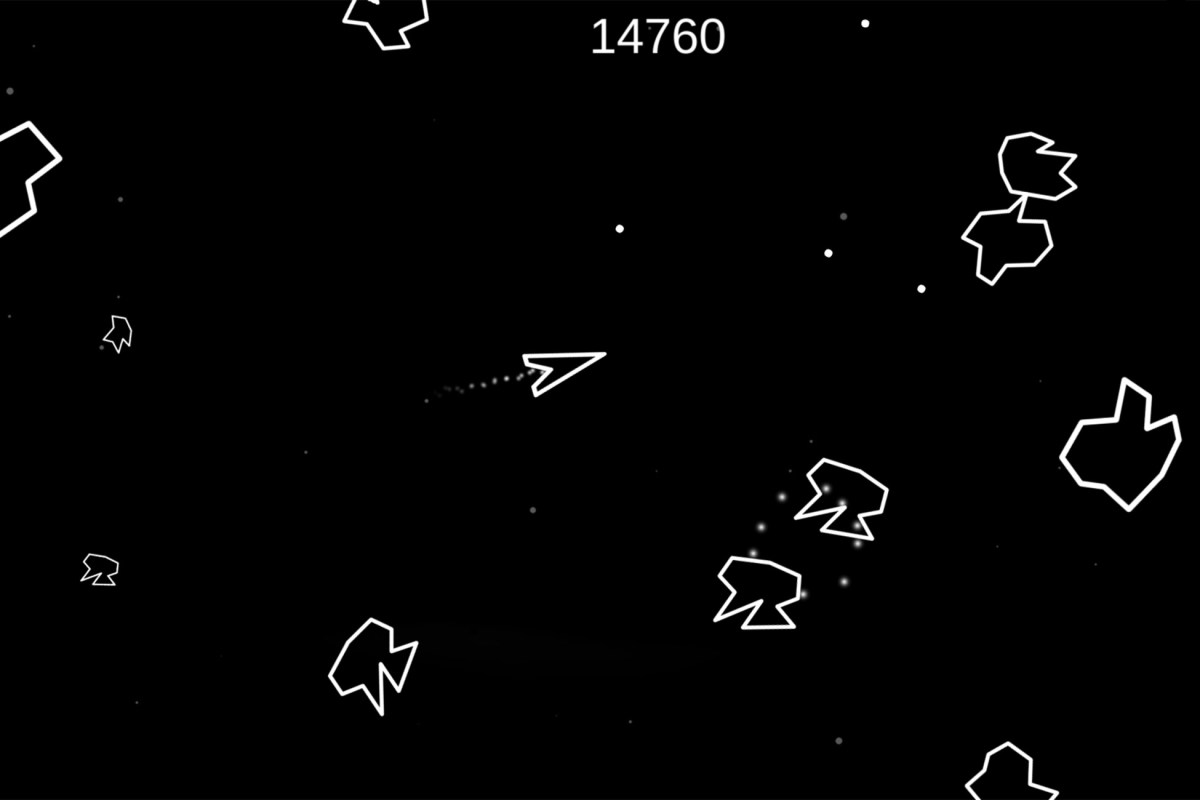 Asteroids video game